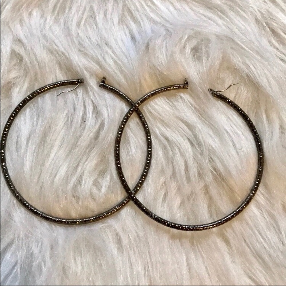 🔥Express Pewter Hoop Earrings